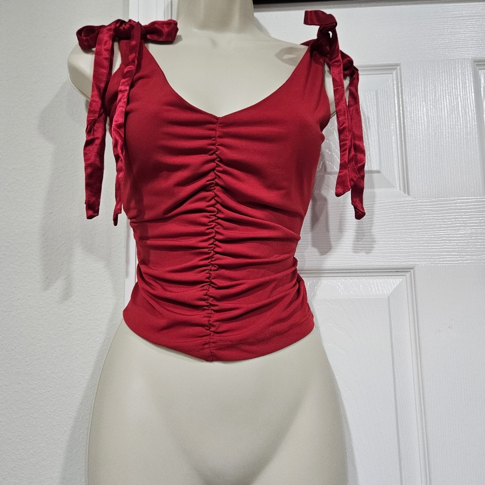 Frederick's of Hollywood Scarlet Tie-Strap Camisole
